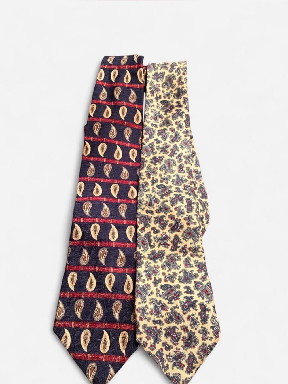 VINTAGE 80s/90s SILK PAISLEY TIE BUNDLE ✨